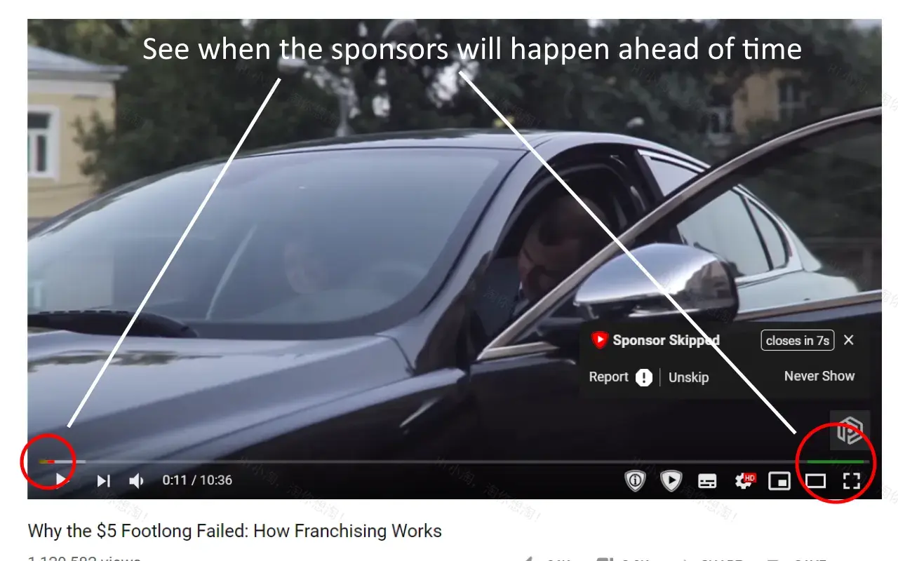 SponsorBlock For Mac v5.11.8 YOUTUBE赞助商屏蔽工具